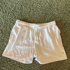 White Athletic/lounge Shorts